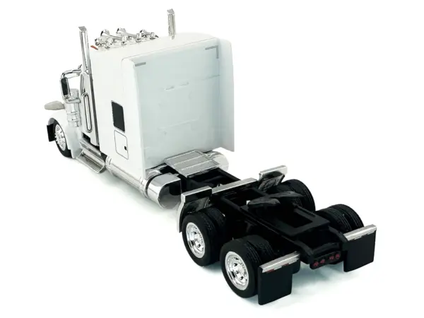 Peterbilt 589 with Stand Up Sleeper Cab White 1/87 (HO) Plastic Model Car by HO Logistics #3