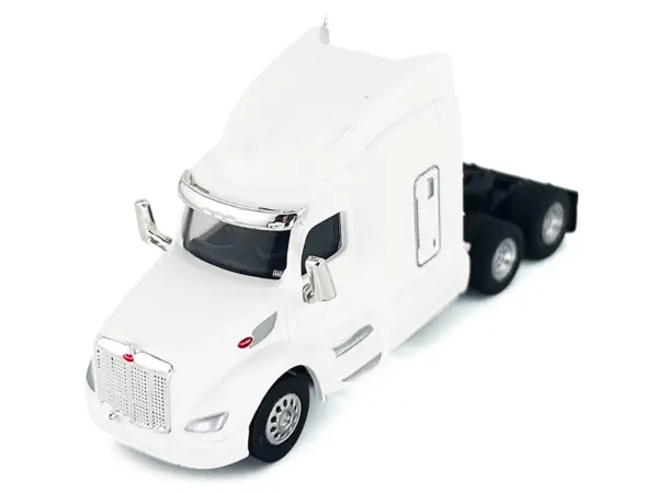 Peterbilt 579 Sleeper Cab White 1/87 (HO) Plastic Model Car by HO Logistics #2