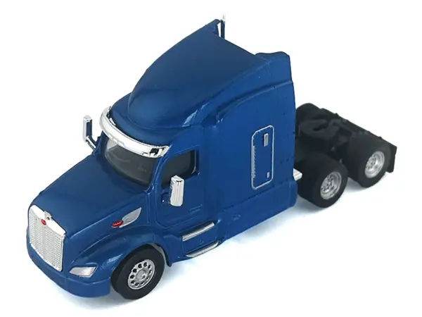 Peterbilt 579 Sleeper Cab Blue Metallic 1/87 (HO) Plastic Model Car by HO Logistics #2