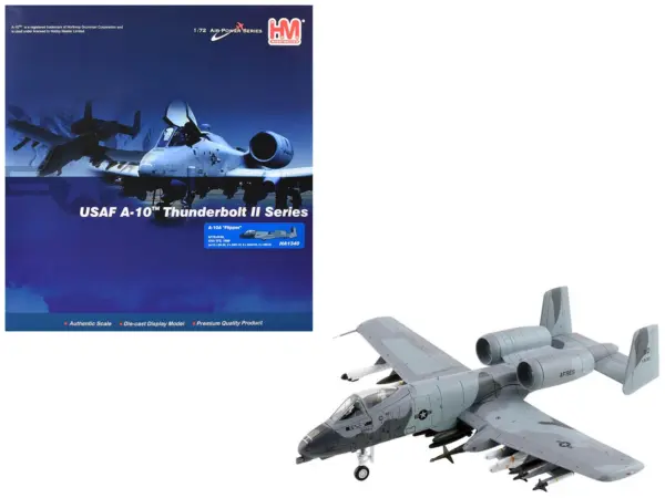 Fairchild Republic A-10A Thunderbolt II Attack Aircraft "Flipper 47th Tactical Fighter Squadron Barksdale AFB" (1990) United States Air Force "Air Power Series" 1/72 Diecast Model by Hobby Master #1