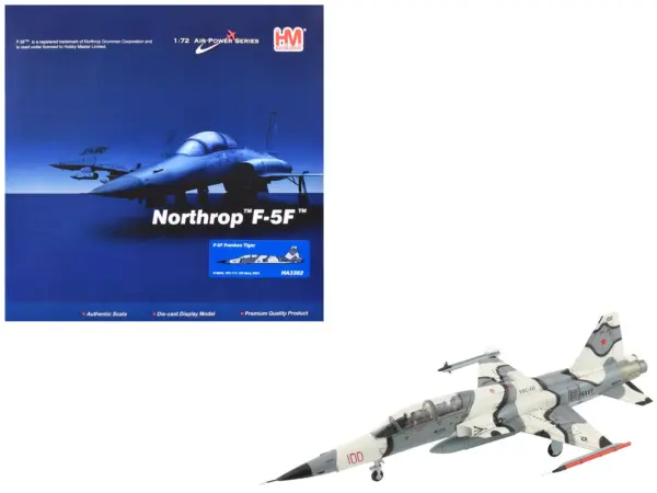Northrop F-5F Tiger II Aircraft "810834 Franken Tiger VFC-111 Sundowners" (2023) United States Navy "Air Power Series" 1/72 Diecast Model by Hobby Master #1