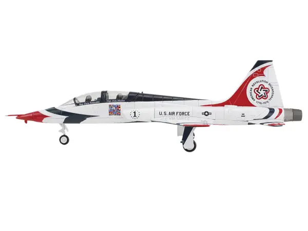 Northrop T-38 NASA Aircraft "#1 Thunderbirds Bicentennial Scheme" (1976) United States Air Force "Air Power Series" 1/72 Diecast Model by Hobby Master #2