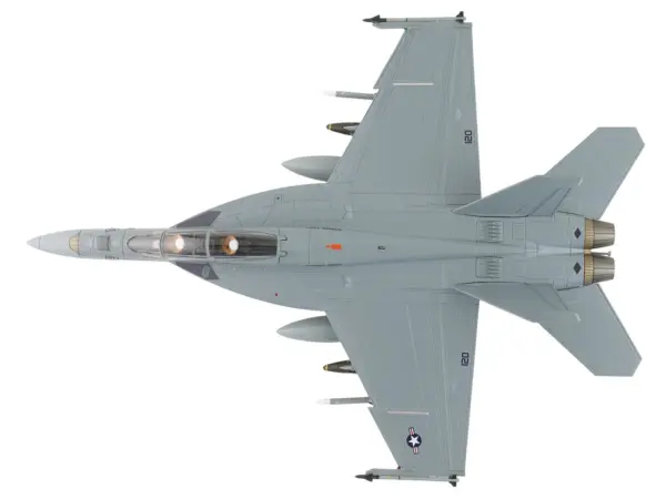 Boeing F/A-18F Super Hornet Fighter Aircraft "165875 Green Hornet VX-23 Salty Dogs NAS Patuxent River" (2011) United States Navy "Air Power Series" 1/72 Diecast Model by Hobby Master #4