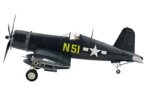 Vought F4U-4 Corsair Aircraft "N51 John Glenn VMF-155 China" (1945) United States Marine Corps "Air Power Series" 1/48 Diecast Model by Hobby Master #2