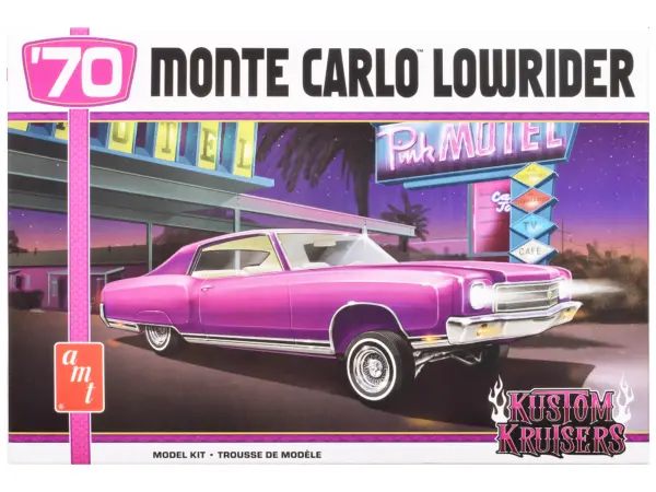 Skill 2 Model Kit 1970 Chevrolet Monte Carlo Lowrider "Kustom Kruisers" 1/25 Scale Model by AMT #1