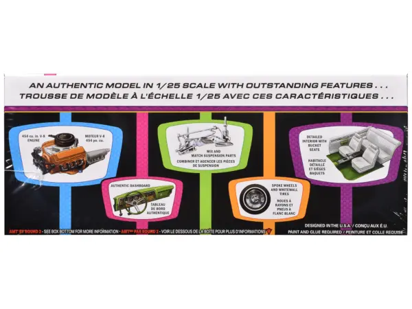 Skill 2 Model Kit 1970 Chevrolet Monte Carlo Lowrider "Kustom Kruisers" 1/25 Scale Model by AMT #2