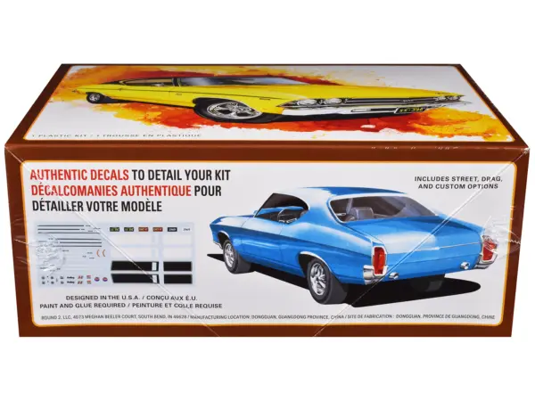 Skill 2 Model Kit 1969 Chevrolet Chevelle SS 396 1/25 Scale Model by AMT #3