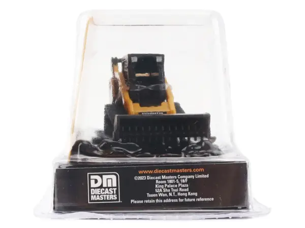 CAT Caterpillar 272C Compact Track Loader with Broom Yellow "Micro-Constructor" Series Diecast Model by Diecast Masters #3