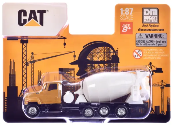 CAT Caterpillar CT681 Concrete Mixer Yellow 1/87 (HO) Diecast Model by Diecast Masters #1