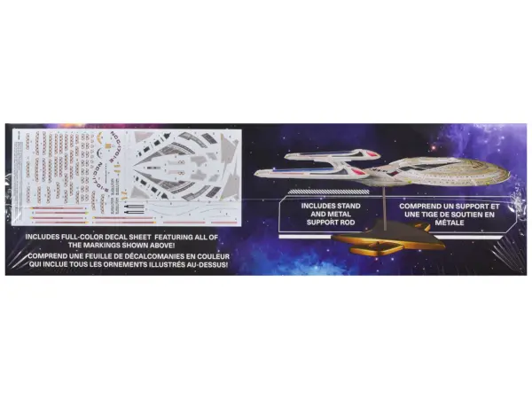 Skill 2 Model Kit U.S.S. Enterprise NCC-1701-E Space Ship "Star Trek: First Contact" (1996) Movie 1/1400 Scale Model by AMT #2
