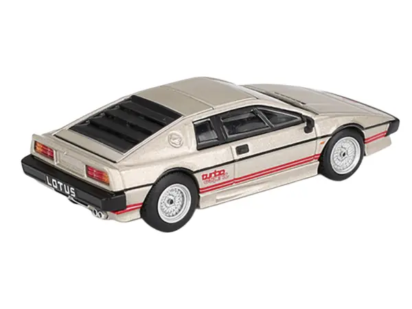 Lotus Esprit Turbo Silver Metallic with Red Stripes Limited Edition 1/64 Diecast Model Car by Mini GT #3