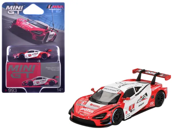 McLaren 720S GT3 EVO #9 Oliver Jarvis - Marvin Kirchhofer "Pfaff Motorsports" IMSA "Motul Course de Monterey - Laguna Seca" (2024) Limited Edition 1/64 Diecast Model Car by Mini GT #1