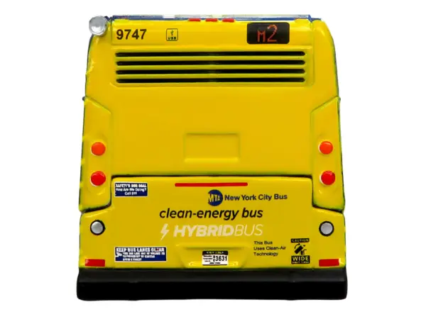 Nova Bus LFSH HEV Hybrid Transit Bus "MTA New York City" Blue with Yellow Graphics Limited Edition to 504 pieces Worldwide 1/87 (HO) Diecast Model by Iconic Replicas #5
