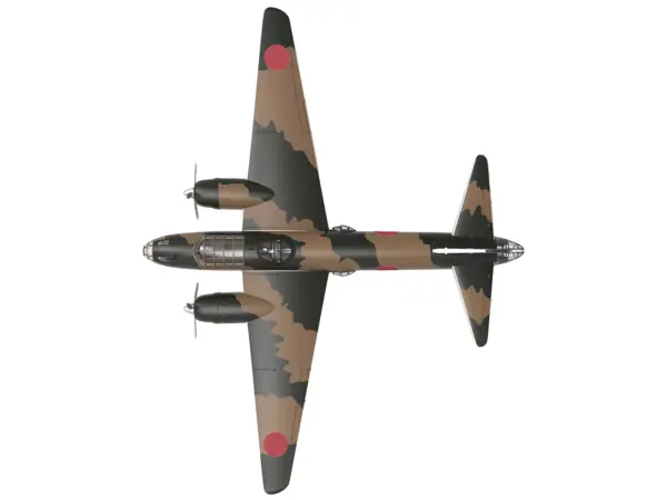 Mitsubishi G4M Bomber Aircraft "Betty Takao Kokutai Philippines" Imperial Japanese Navy (1941) "Planes of World War II" Series 1/144 Diecast Model Airplane by Luppa #3