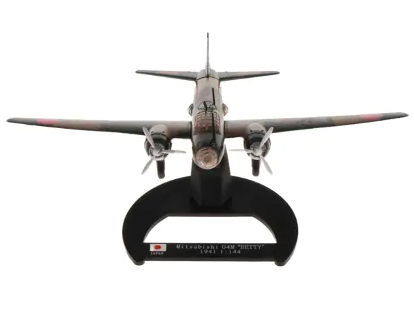 Mitsubishi G4M Bomber Aircraft "Betty Takao Kokutai Philippines" Imperial Japanese Navy (1941) "Planes of World War II" Series 1/144 Diecast Model Airplane by Luppa #5