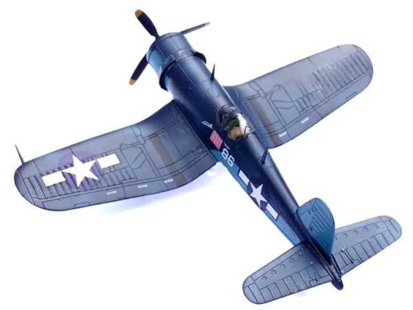 Vought F4U-1A Corsair Fighter Plane Marine "Lucybelle Maj. Gregory 'Pappy' Boyington VMF-214 Black Sheep Vella Lavella" (1943) United States Marines 1/72 Diecast Model Airplane by Legion #4