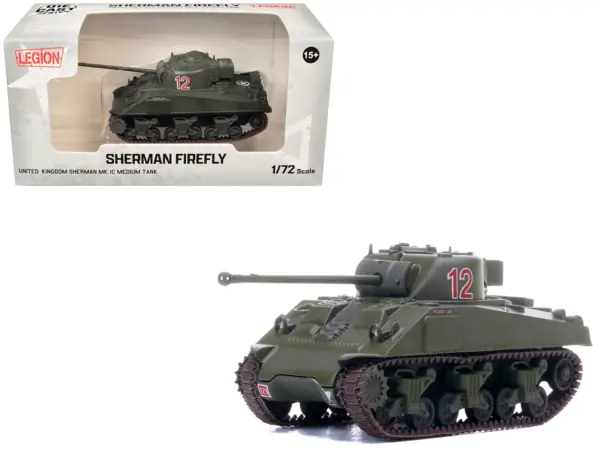 Sherman Firefly Mk.VC Medium Tank "Velikye Luki A Squadron 1st Northamptonshire Yeomanry 33rd Armoured Brigade Normandy" (1944) British Army 1/72 Diecast Model by Legion #1