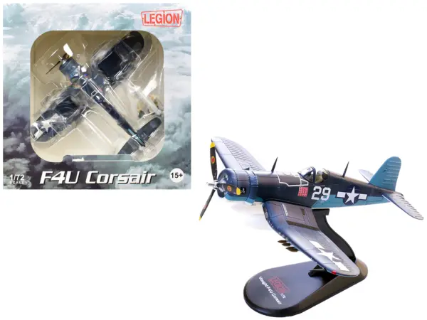 Vought F4U-1A Corsair Fighter Aircraft "Ace Ira Kepford VF-17 Jolly Rogers Bougainville Solomon Islands" (1944) United States Navy 1/72 Diecast Model by Legion #1