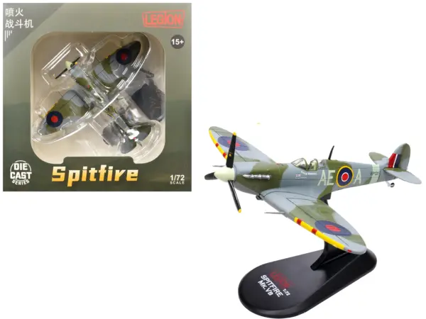 Supermarine Spitfire Mk Vb Fighter Aircraft "EP120 Flight Lieutenant James 'Jeff' Northcott No. 402 City of Winnipeg Squadron" (1943-1944) Royal Canadian Air Force 1/72 Diecast Model by Legion #1