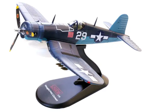 Vought F4U-1A Corsair Fighter Aircraft "Ace Ira Kepford VF-17 Jolly Rogers Bougainville Solomon Islands" (1944) United States Navy 1/72 Diecast Model by Legion #4