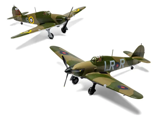 Level 1 Model Kit Hawker Hurricane Mk.I Aircraft with 2 Scheme Options 1/72 Scale Plastic Model Kit by Airfix #2