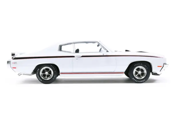 1970 Buick GSX Apollo White with Black and Red Stripes 1/43 Diecast Model by IXO Models #2