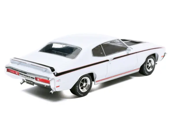 1970 Buick GSX Apollo White with Black and Red Stripes 1/43 Diecast Model by IXO Models #3