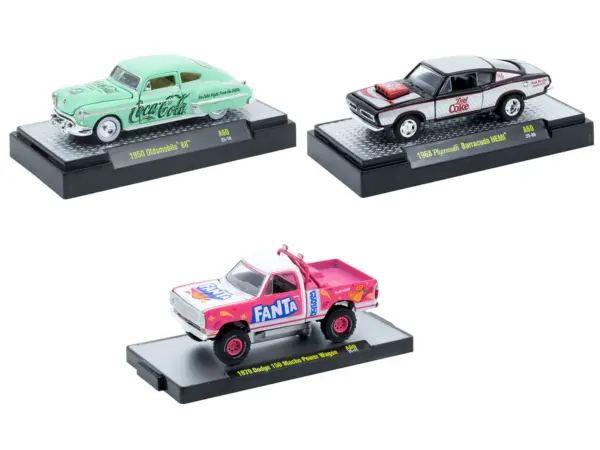 "Sodas" Set of 3 pieces Release 60 Limited Edition to 10000 pieces Worldwide 1/64 Diecast Model Cars by M2 Machines #2