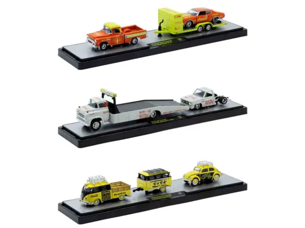 Auto Haulers "Coca-Cola" Set of 3 pieces Release 43 Limited Edition to 6200 pieces Worldwide 1/64 Diecast Models by M2 Machines #2