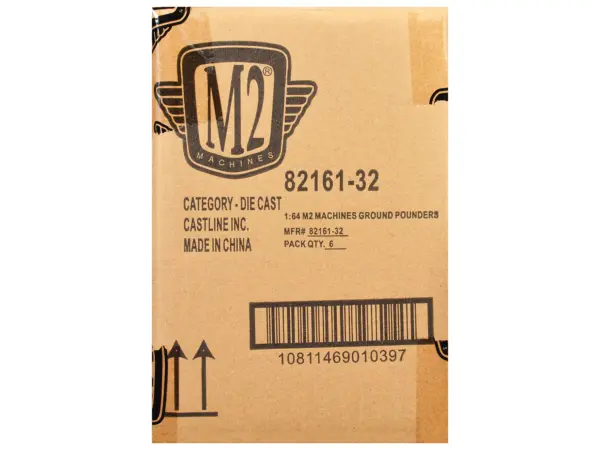 "Ground Pounders" 6 Cars Set Release 32 IN DISPLAY CASES Limited Edition 1/64 Diecast Model Cars by M2 Machines #4