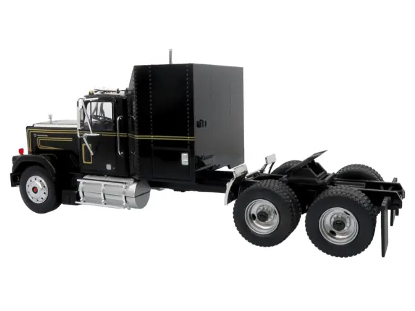 1980 GMC General Truck with Box Trailer Black with Gold Stripes and 1982 Pontiac Firebird Trans Am Black "Knight Set" "North American Vintage Truck Collection" Limited Edition to 252 pieces Worldwide 1/43 Diecast Model by Iconic Replicas #4