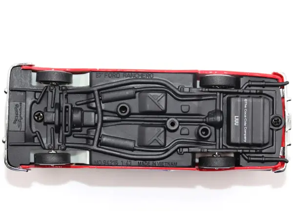 1957 Ford Ranchero "Coca-Cola" Red and Cream 1/43 Diecast Model Car by Motor City Classics #5