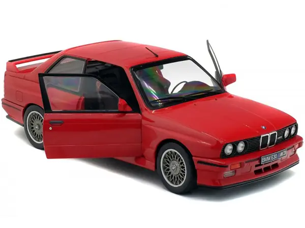1986 BMW E30 M3 Red 1/18 Diecast Model Car by Solido #2