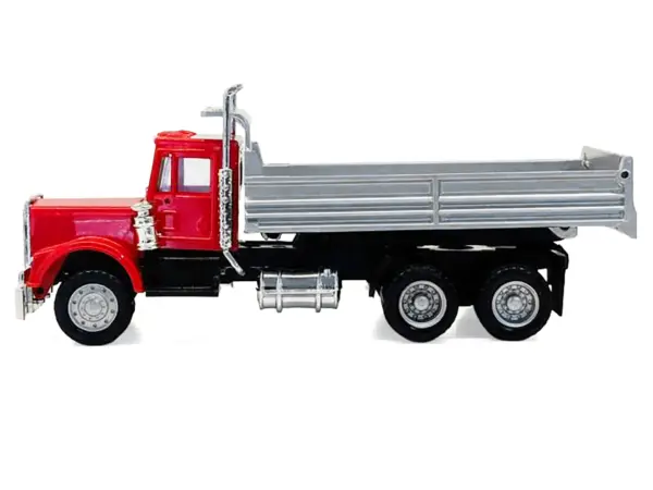 Peterbilt Dump Truck with Red Cab 1/87 (HO) Plastic Model by Promotex #2