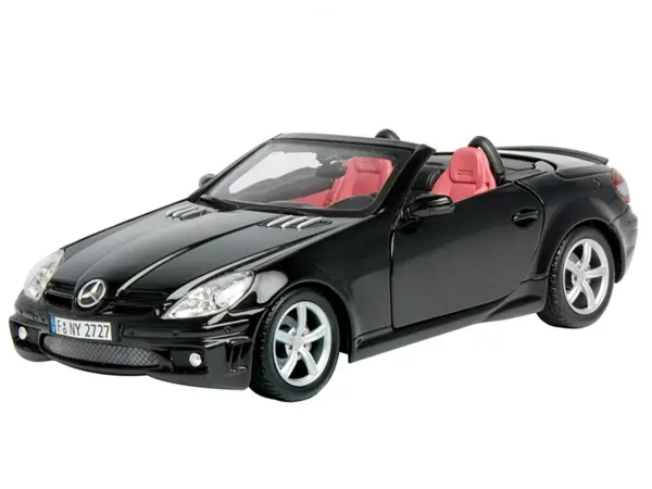 2005 Mercedes SLK55 AMG Black 1/18 Diecast Model Car by Motormax #2