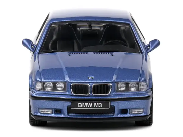 1999 BMW E36 M3 Coupe Estoril Blue Metallic 1/43 Diecast Model Car by Solido #5
