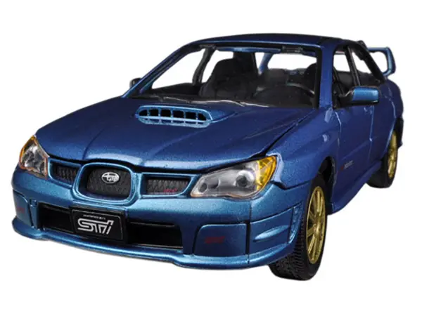 Subaru Impreza WRX STi Blue Metallic 1/24 Diecast Model Car by Motormax #2
