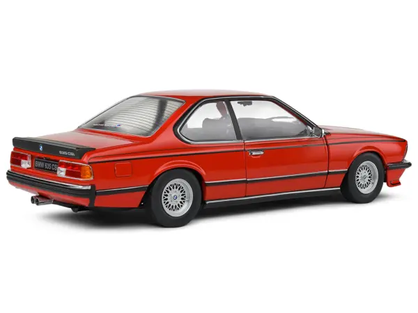 1984 BMW 635 CSI (E24) Henna Red 1/18 Diecast Model Car by Solido #4