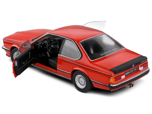 1984 BMW 635 CSI (E24) Henna Red 1/18 Diecast Model Car by Solido #5