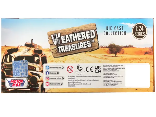 1966 Chevrolet C10 Fleetside Pickup Truck Light Green (Rusted) "Weathered Treasures" Series 1/24 Diecast Model Car by Motormax #2