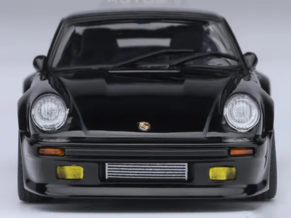 Porsche 911 (930) Turbo "Blackbird" Black "Wangan Midnight - Comic #1 Version" Manga 1/64 Model Car by Autoart #4