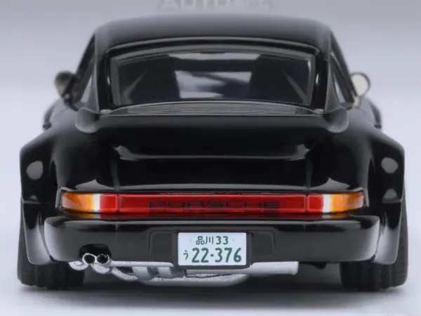 Porsche 911 (930) Turbo "Blackbird" Black "Wangan Midnight - Comic #1 Version" Manga 1/64 Model Car by Autoart #5