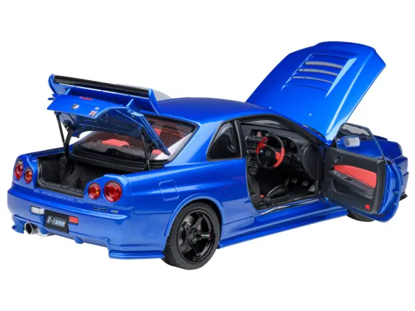 Nissan Skyline GT-R R34 Nismo Z-TUNE RHD (Right Hand Drive) Bayside Blue 1/18 Model Car by Autoart #2