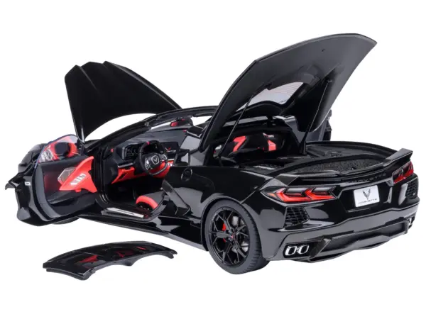 2020 Chevrolet Corvette C8 Stingray Black 1/18 Model Car by Autoart #2