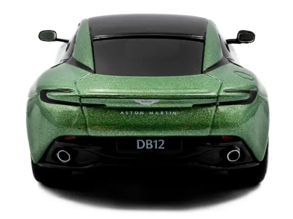 2023 Aston Martin DB12 Coupe Iridescent Emerald Metallic with Black Top 1/43 Diecast Model Car by Solido #5