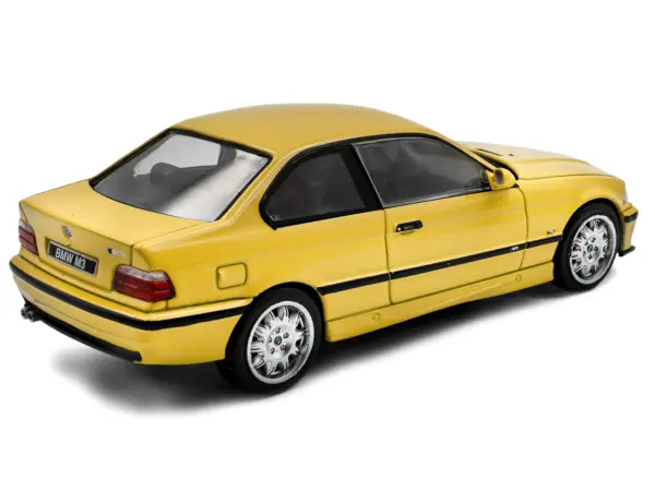 1999 BMW E36 M3 Coupe Dakar Yellow 1/43 Diecast Model Car by Solido #3