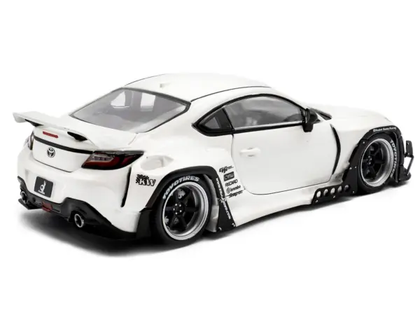 2022 Toyota Pandem GR86 White Metallic 1/43 Diecast Model Car by Solido #3