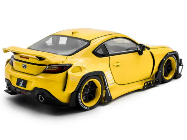 2022 Toyota Pandem GR86 Yellow 1/43 Diecast Model Car by Solido #3