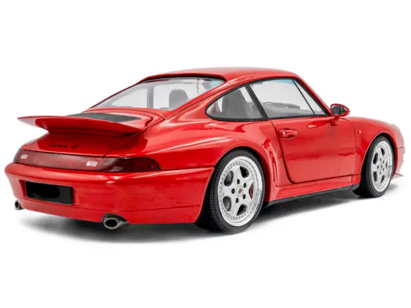1997 Porsche 911 (993) Carrera RS Guards Red 1/18 Diecast Model Car by Solido #5