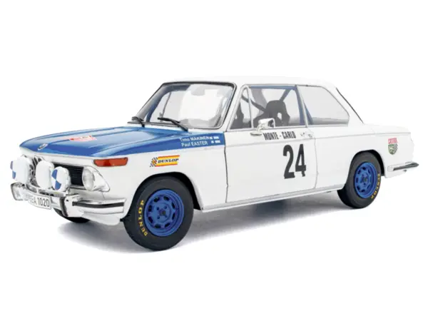 BMW 2002 Tii #24 Timo Makinen - Paul Easter 2nd Place "Rallye Monte-Carlo" (1969) "Competition" 1/18 Diecast Model Car by Solido #2
